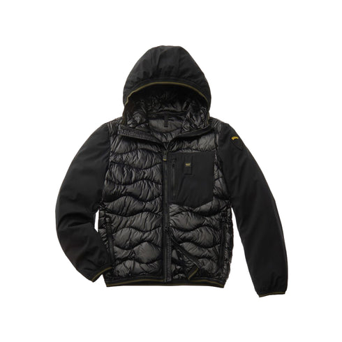 Blauer Piumino corto Piumino Uomo Albert corto Nero A24 - BLAUERBLUC08034006355 - 999 - S - Francavilla Moda